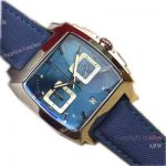 Tag Heuer Monaco Replica Mens Watch Stainless Steel Case w Blue Chronograph Dial